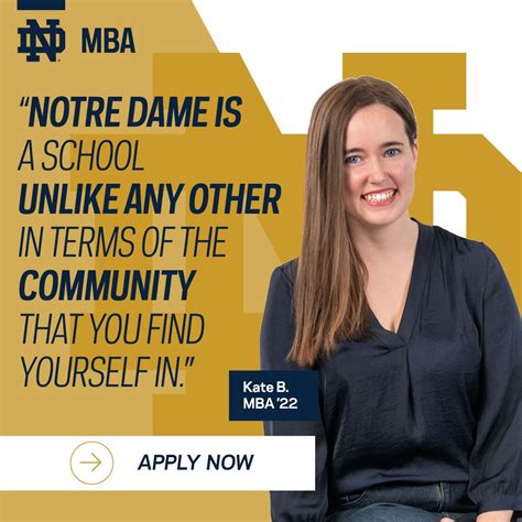 notre dame one year mba